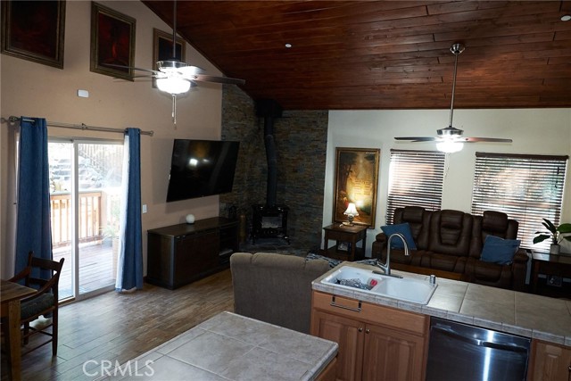 Kitchen + living room