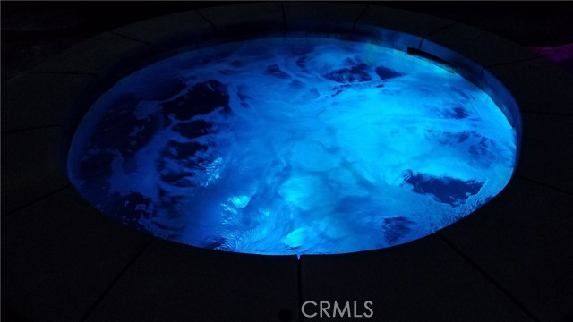 Night time jacuzzi view