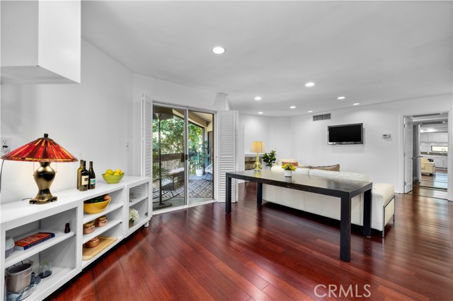 Kitchen also leads onto the deck through its own sliding door.