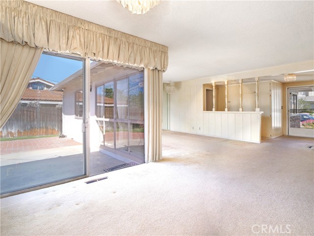 Dining Area with backyard access