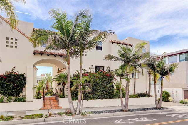 3603 Manhattan Avenue Manhattan Beach, California An exceptional location, and an exceptional property with superlative panoramic whitewater views from Catalina to Point Dume. This beautifully remodeled Montecito-style townhome has one of the best floor plans ever conceived for a north south oriented corner lot. The open living level has beautiful stained beam tongue and groove ceilings, walnut hardwood floors with a compelling fireplace. The culinary gathering kitchen with granite counters and newer stainless appliances offers wide open views of the Pacific Ocean, which is a short block away. Park your car on the weekend and walk to wonderful restaurants on Manhattan’s flourishing North End; convenient to shopping, freeways, Silicon Beach and El Segundo employment centers, LAX, and some of the best surf in Southern California. There is an enclosed beach shower off the downstairs bedroom. Two-car garage plus additional covered parking. You will want to stay at home forever!!