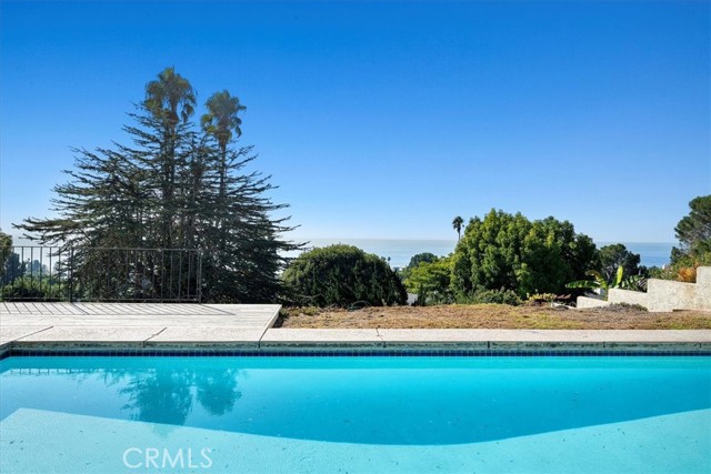 Pool with ocean views