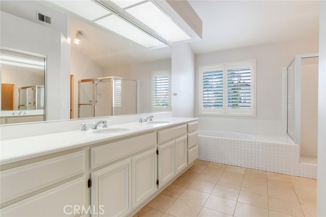 Primary Bathroom with Dual Sinks