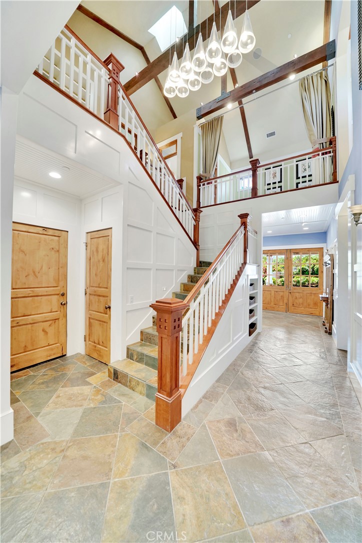 view of entry hall looking back to front door