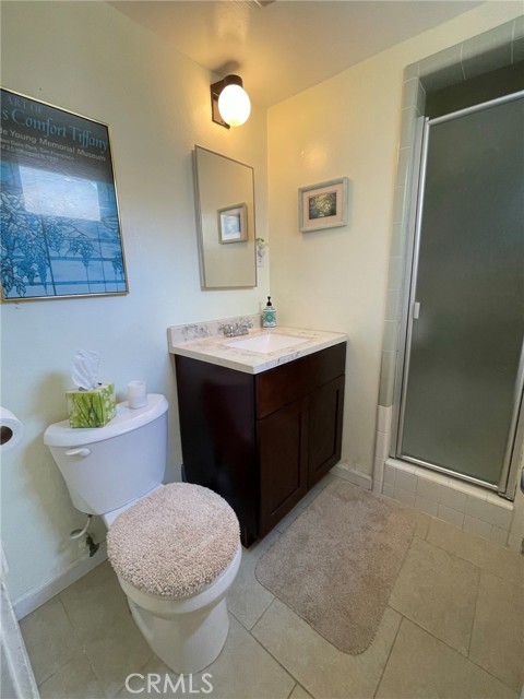 First level bathroom with shower