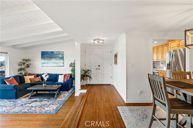 Entry leads to open living areas.