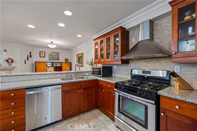 New dishwsher, granite counters, and stainless steel appliances