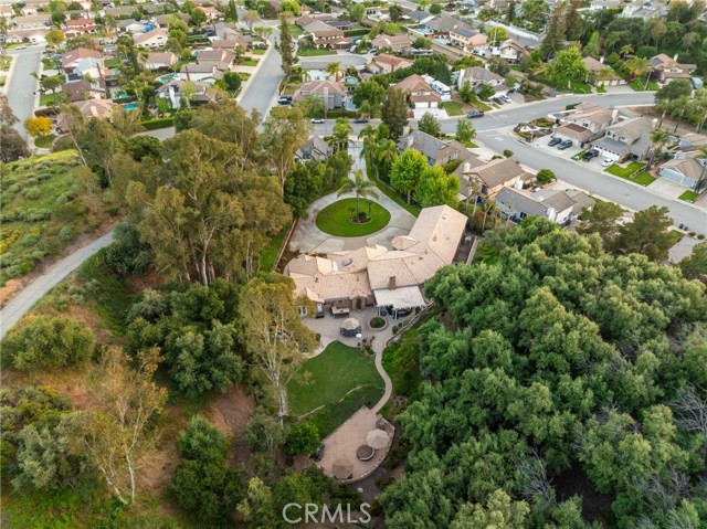 Aerial photo of the property from the backyard angle.