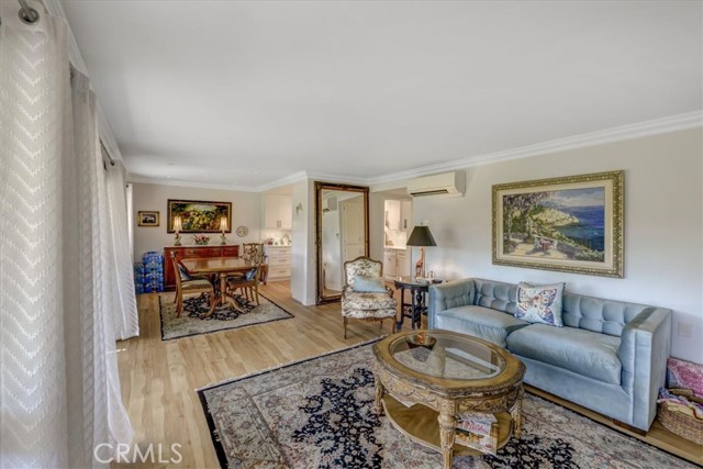 Living room with ac/heater split