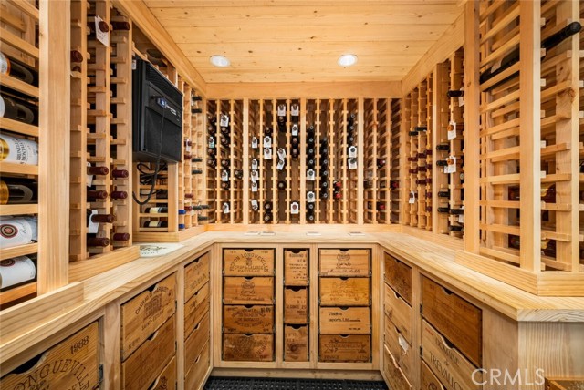 Custom temperature controlled wine cellar