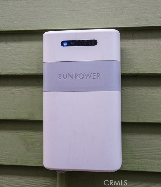 Sunpower monitor on the side of the home