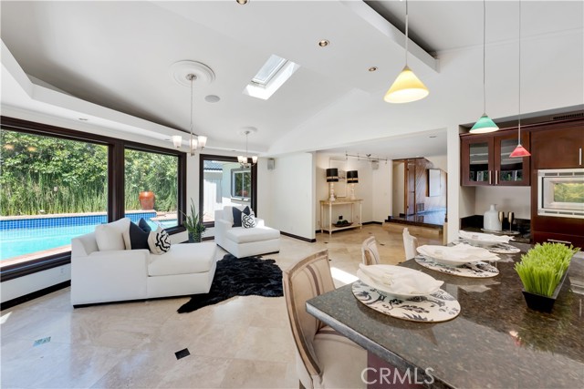 Skylight and plenty of natural light.