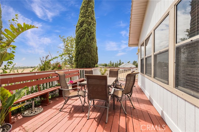 View of deck area. Beautiful views of fruit trees & surrounding valley.