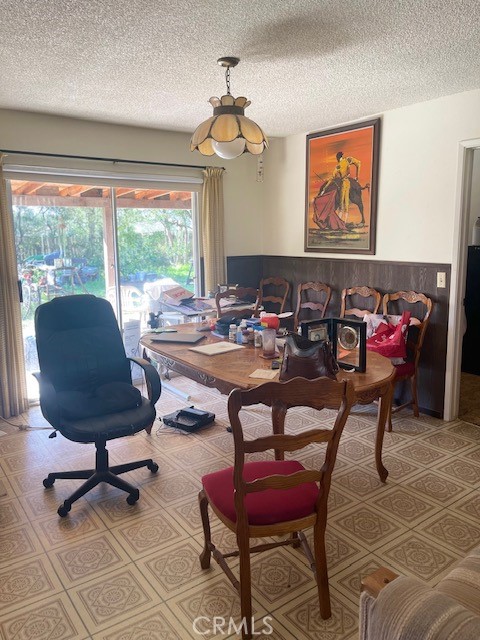 Dining Room looking out slider into back yard