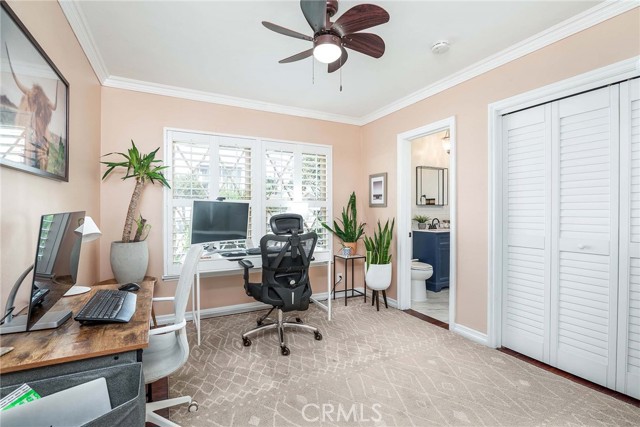 The office! This room has it's own bathroom! I would definitely have this room as my (formerly called " master")