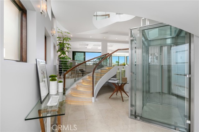 Entry and Glass Elevator