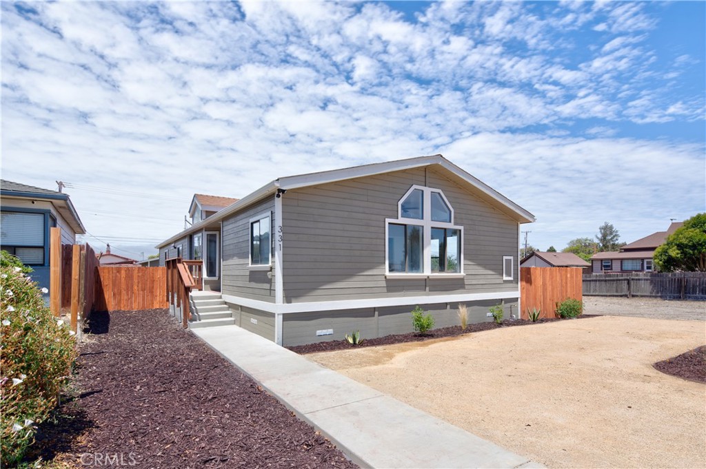 331 S N Street Lompoc, California Call for Special VA No Down Financing. Beautiful 3 Bedroom 2 Bath Remodeled Manufactured Home, Upgrades include New Interior/Exterior Paint, Flooring, Appliances, Light Fixtures, and Quartz Island/Counter Tops. Fencing, Split Floorplan: Private Master Bedroom, Permanent Foundation. New Detached Ally Access 2 Car Garage Ready for Accessory Dwelling Unit Conversion. CALL ABOUT NO MONEY DOWN VA LOANS