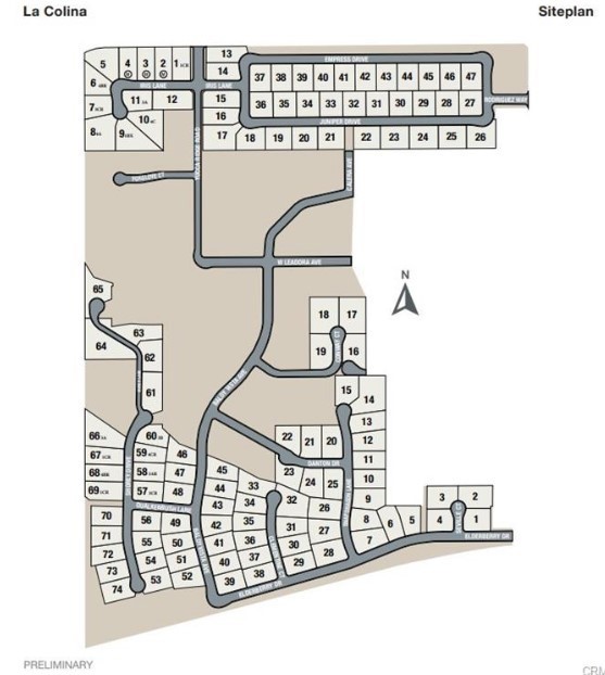 Site Map for 1242 W Iris Lane ~ Lot 9