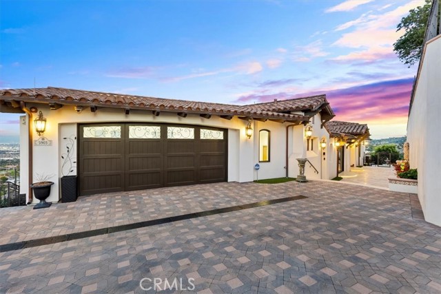 Garage and front of home