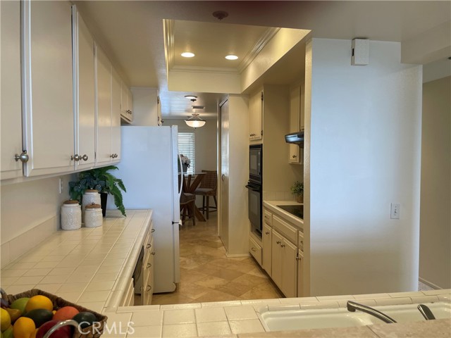 Kitchen With Newer Black Appliances