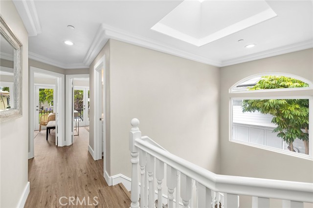 Hall View toward three bedrooms