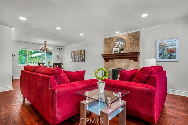 Living Room with Fireplace