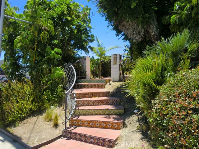 Walk Up Entry with Hand Painted Talavera Tiles