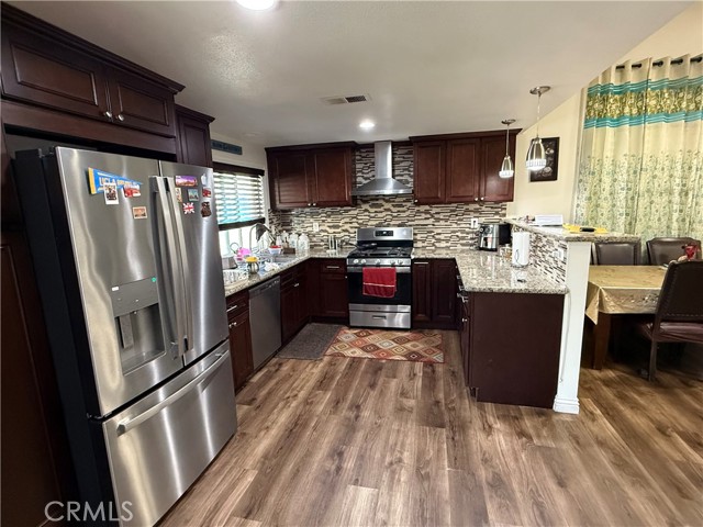 Kitchen formal dining to the right