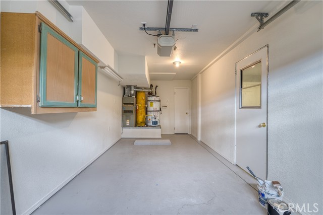 Garage bay 1 with storage closet