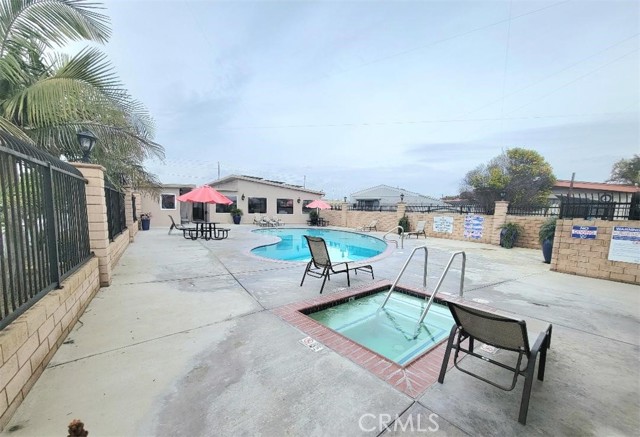 Pool and spa area