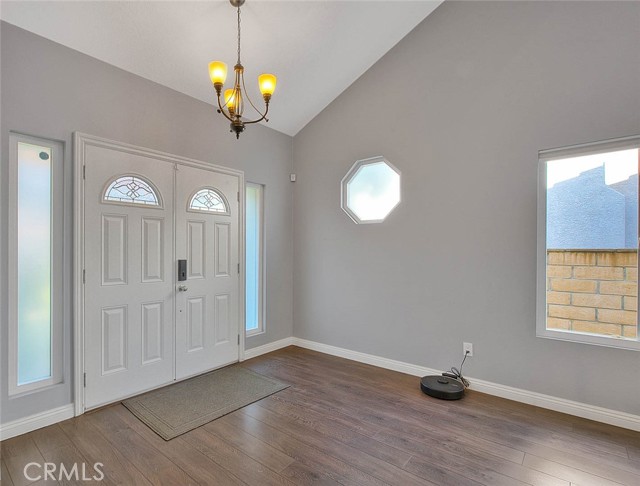 Foyer, luxury wood look vinyl flooring