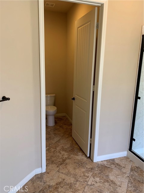 master bathroom separate commode area