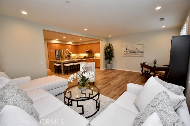 Kitchen Opens to Family Room