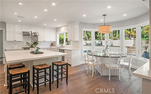 Remodeled Kitchen with Family Eating Area Plus Large Center Island