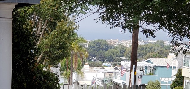 View of Ocean from standing in driveway.