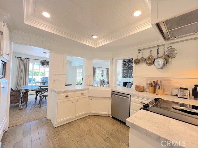 Spacious updated kitchen.