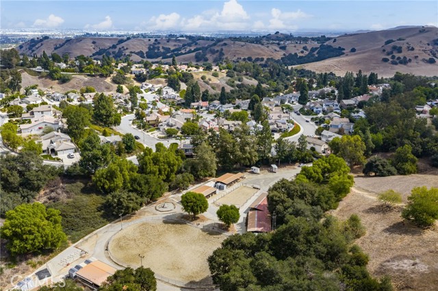 Ariel view of stables