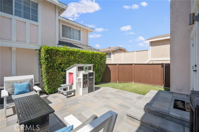 Finished backyard with pavers just completed in 2022