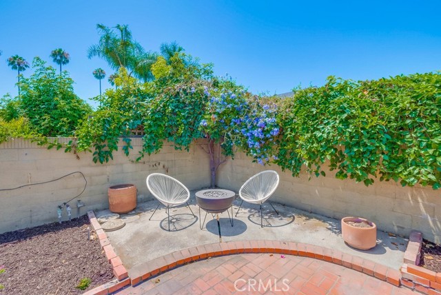 Extra seating area in backyard