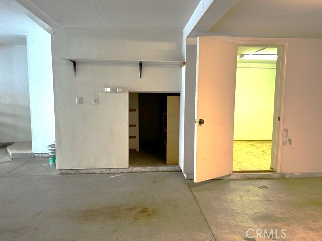 view to garage office/gym/storage area