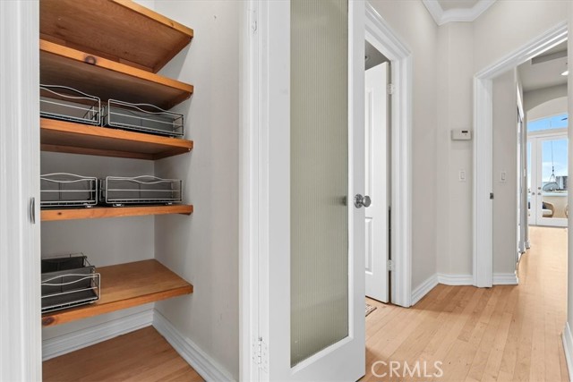 Pantry w/ built-in pullouts.