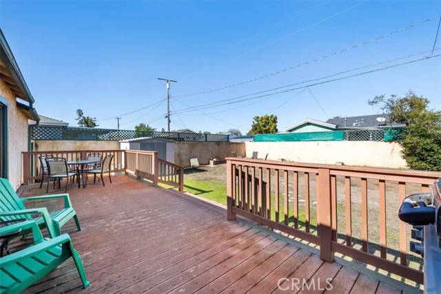 large deck off back of house