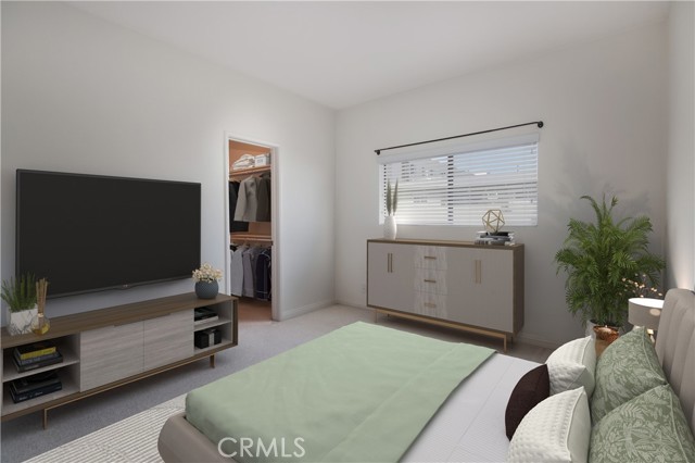 Virtually Staged Second Bedroom