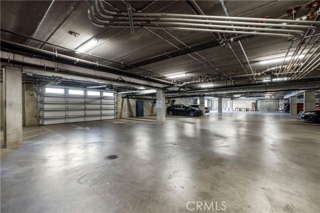 Upper level garage parking with 2 parking spaces