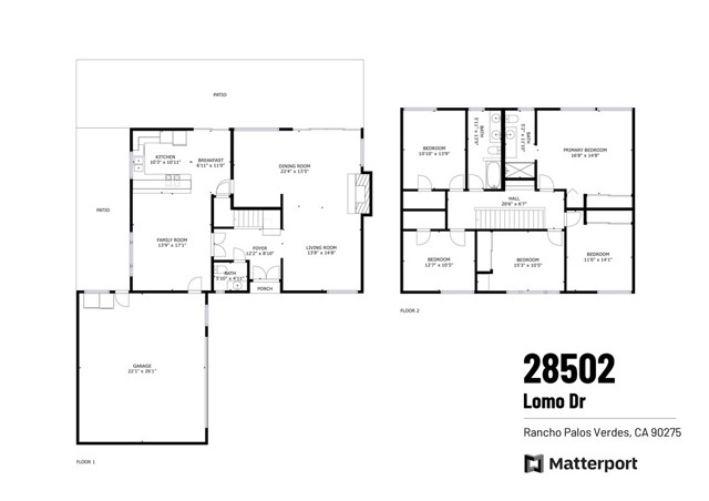 28502 Lomo Drive, Rancho Palos Verdes, California 90275, 5 Bedrooms Bedrooms, ,2 BathroomsBathrooms,Residential,Sold,Lomo,SB22045673