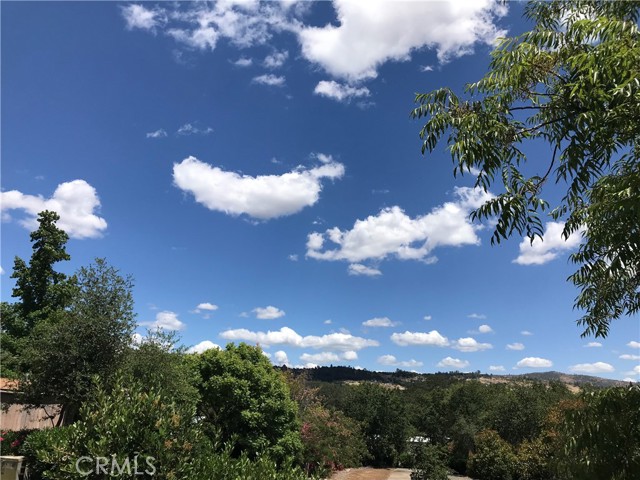 View of the nearby east foothills from the covered front deck