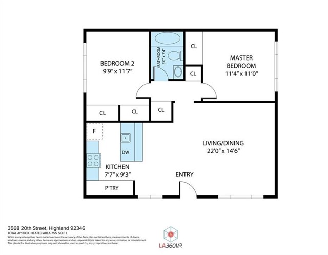 Detail Gallery Image 14 of 14 For 3568 20th St, Highland,  CA 92346 - 2 Beds | 1 Baths