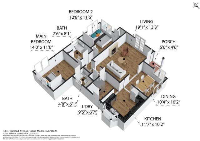 Detail Gallery Image 6 of 7 For 94 E Highland Ave, Sierra Madre,  CA 91024 - 2 Beds | 2 Baths