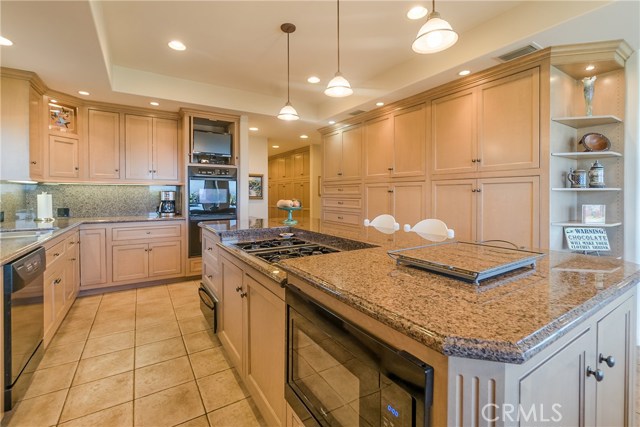 The large gourmet kitchen is a chef's dream.  It includes plenty of counter space and abundant storage.