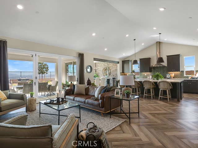WR Model plan 9 family room and kitchen